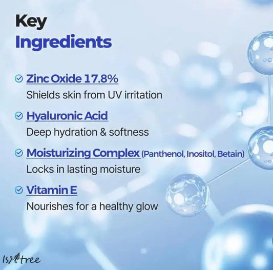 ISNTREE Hyaluronic Acid Natural Sun cream 50ml (NPN 80129408)