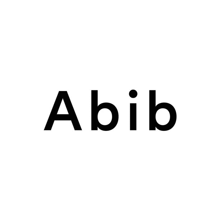 Black 'Abib' logo on a white background