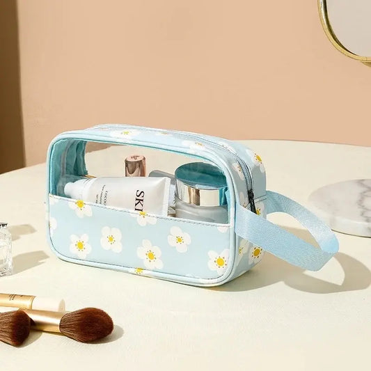 Trousse de Voyage Maquillage & Cosmétiques Chic - Transparente & Imperméable