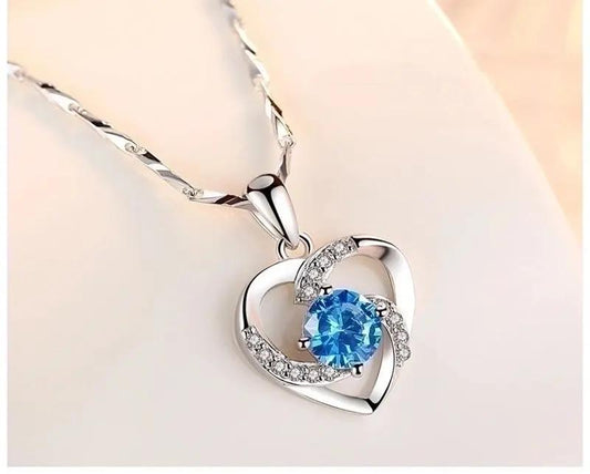 Pendentif fantaisie en cuivre en forme de cœur avec strass