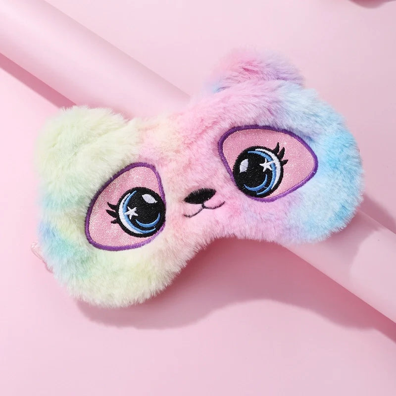 Fluffy Plush Sleeping Eye Cover Soft Funny Blindfold Mask | Cute Eye Mask Pink Eye Sleep Mask | Fluffy Animal Sleep Eyeshade Breathable Lightweight Eye Mask for Sleep Fluffy Plush Sleeping Eye Cover Soft Funny Blindfold Mask | Cute Eye Mask Pink Eye Sleep Mask | Fluffy Animal Sleep Eyeshade Breathable Lightweight Eye Mask for Sleep