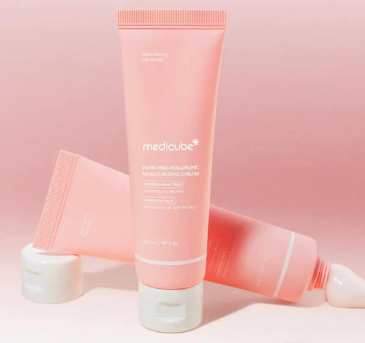 Medicube Crème hydratante rose à l'acide hyaluronique et PDRN 50 ml