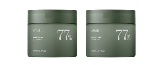ANUA Set of 2 Heartleaf 77 Clear Toner Pads Bundle (160ml)