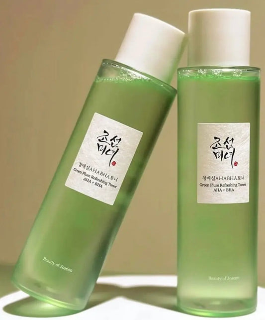 Beauty of Joseon Green Plum Refreshing Toner : AHA + BHA (150 ml x 2 unités/set) - Lot promotionnel