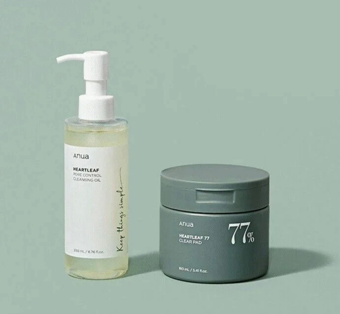 ANUA Heartleaf Clear Duo Set (Clear Pad  + Cleansing Oil) ANUA Heartleaf Clear Duo Set (Clear Pad  + Cleansing Oil)
