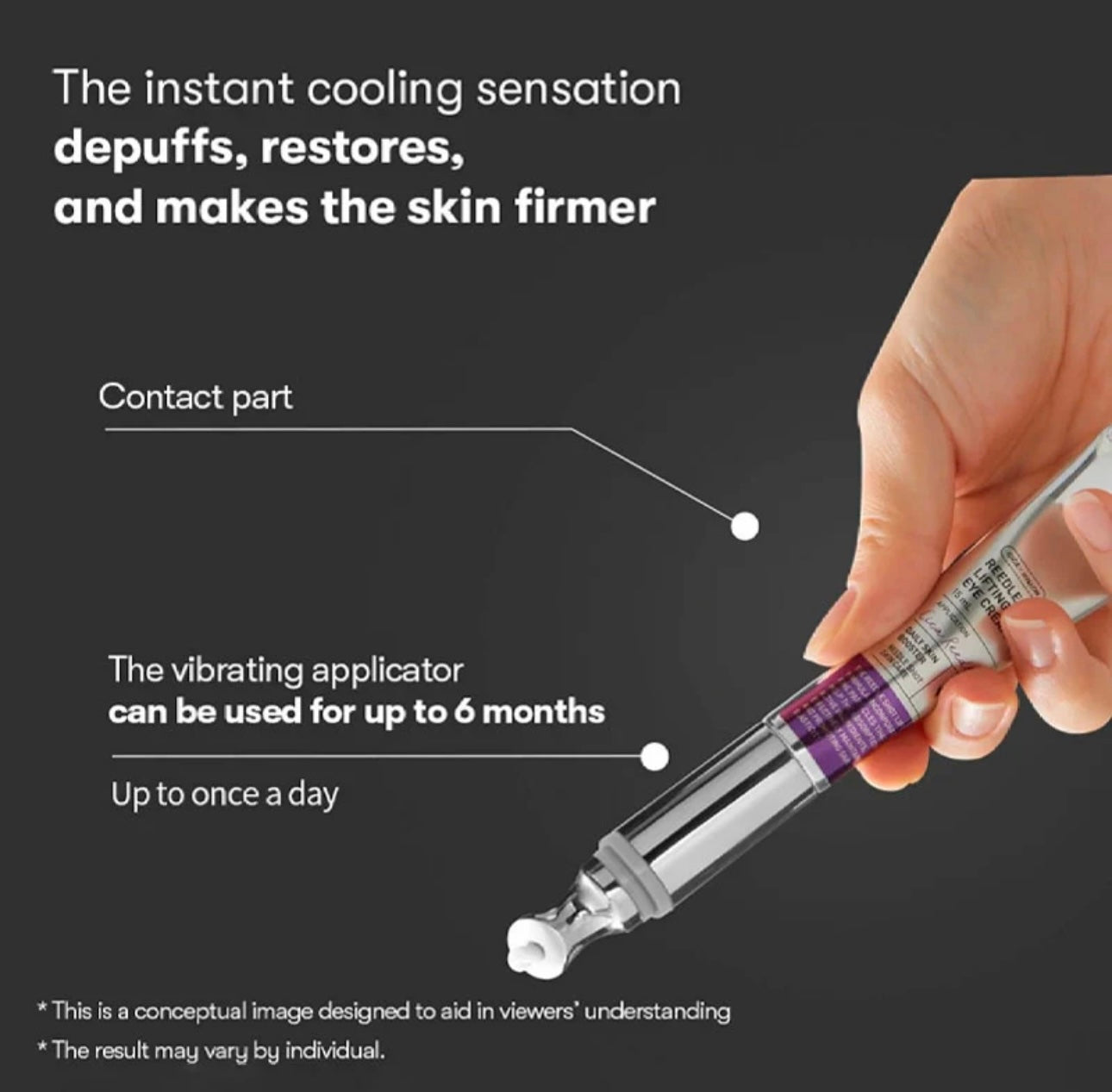 Infographic showing the benefits of Reedle Shot Cream: hydration, lifting, and brightening Infographic showing the benefits of Reedle Shot Cream: hydration, lifting, and brightening