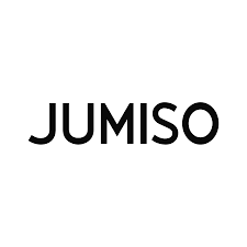 Black 'JUMISO' brand logo on a white background