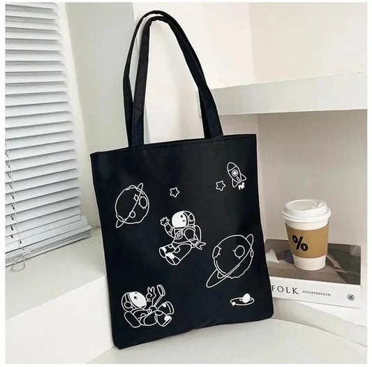 Grand sac à bandoulière en tissu Oxford