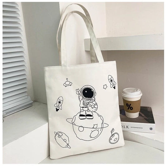 Oxford Cloth Large Shoulder Bag
