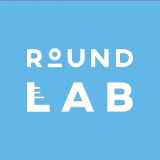 Round Lab brand logo on a blue background