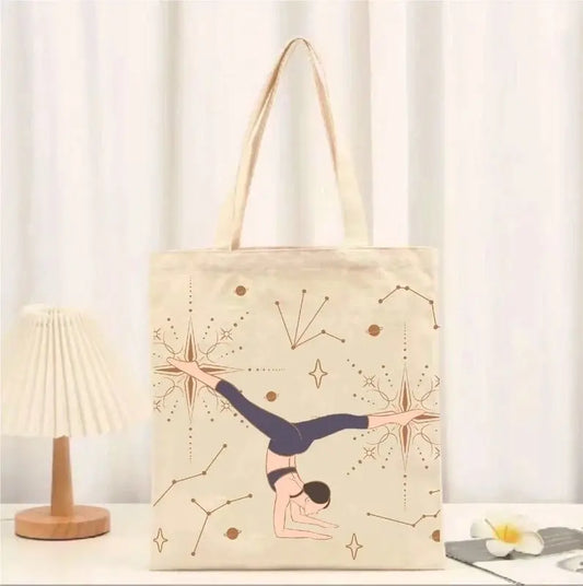 Sac en toile minimaliste inspiré du yoga