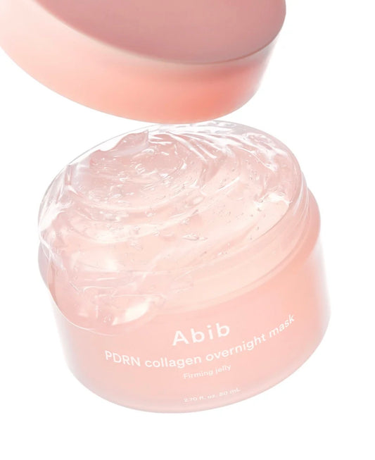 Abib PDRN Collagen Overnight Mask Firming Jelly in box, 80ml tube.