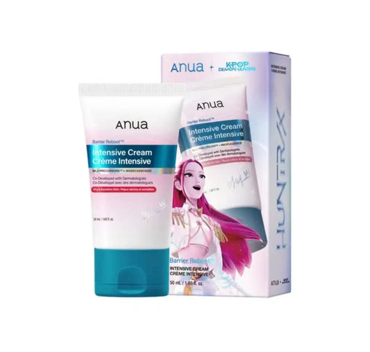 Anua Barrier Intensive Cream KPop Demon Hunters Collaboration 50ml front view of the tube packaging