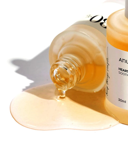 Anua Heartleaf 80 Soothing Ampoule 30ml front view, a non-greasy face serum for calming sensitive skin.