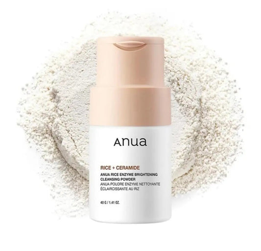 Front view of Anua Rice Enzyme Brightening Cleansing Powder 40g