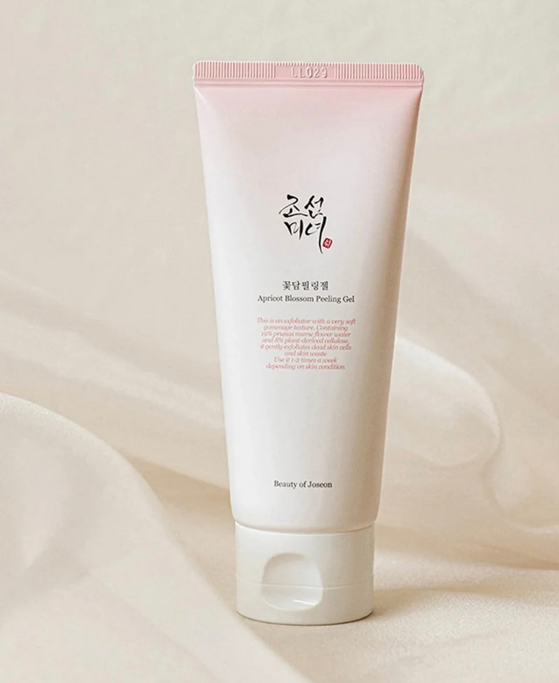 Beauty of Joseon Apricot Blossom Peeling Gel tube — gentle exfoliant that smooths and brightens skin. Beauty of Joseon Apricot Blossom Peeling Gel tube — gentle exfoliant that smooths and brightens skin.