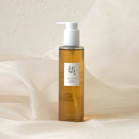 Beauty of Joseon Ginseng Cleansing Oil 210ml — front bottle shot, pump top, oil cleanser.