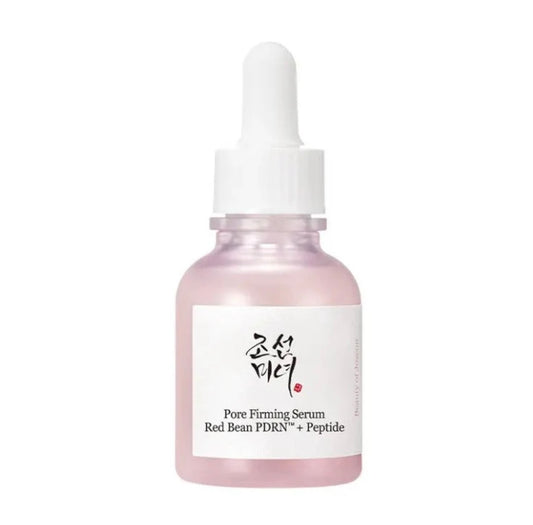 Front and back view of the Beauty of Joseon Red Bean Peptide Pore Firming Serum box showing the ingredients list and branding.