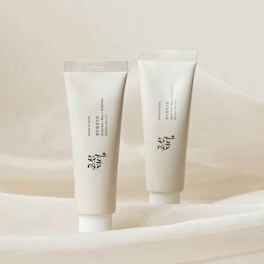 Beauty of Joseon Relief Sun Rice Probiotics Set 2-Pack – Korean sunscreen SPF50 with 30% rice extract for daily sun protection