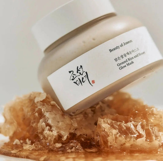 Elegant packaging of Beauty of Joseon products – Rice and Honey Glow Mask for skincare lovers