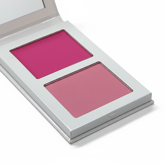 Blush Double pigmenté crémeux et poudre – FencyGrace | Maquillage Végan & Naturel
