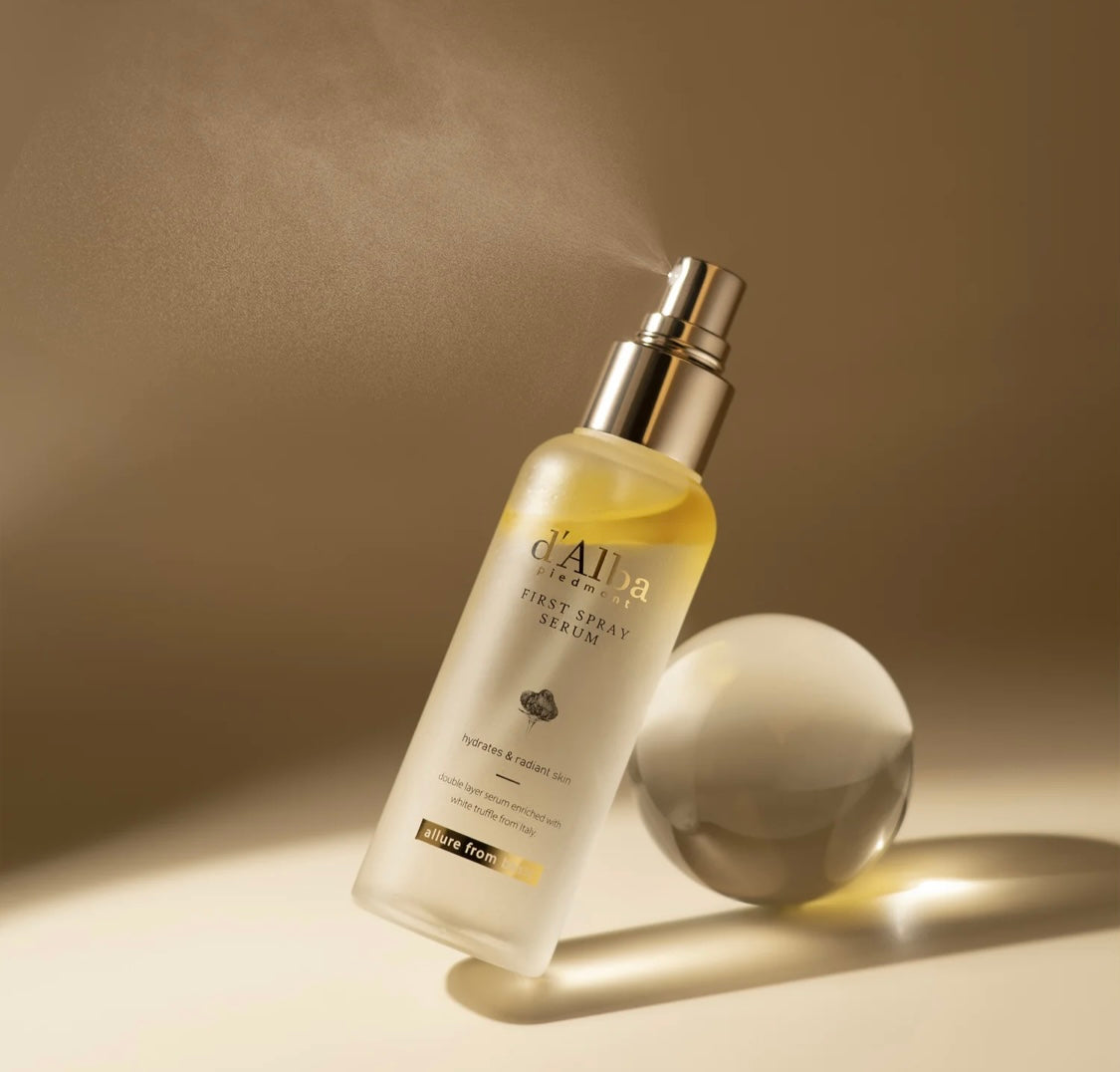 D'Alba First Spray Serum 100ml angled product view D'Alba First Spray Serum 100ml angled product view
