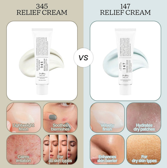 Two Dr. Althea 345 Relief Cream tubes, showcasing the elegant packaging of the duo set.