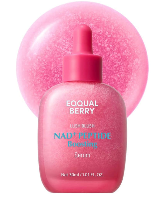 Eqqualberry NAD+ Peptide Boosting Serum in sleek bottle