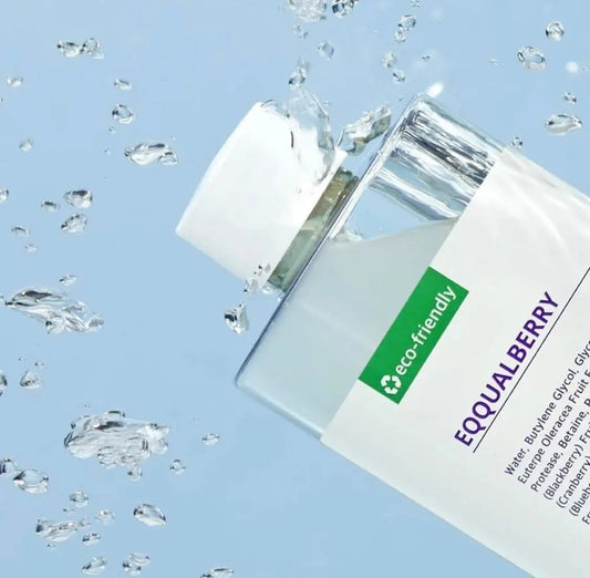 Close‑up of EqqualBerry Swimming Toner label