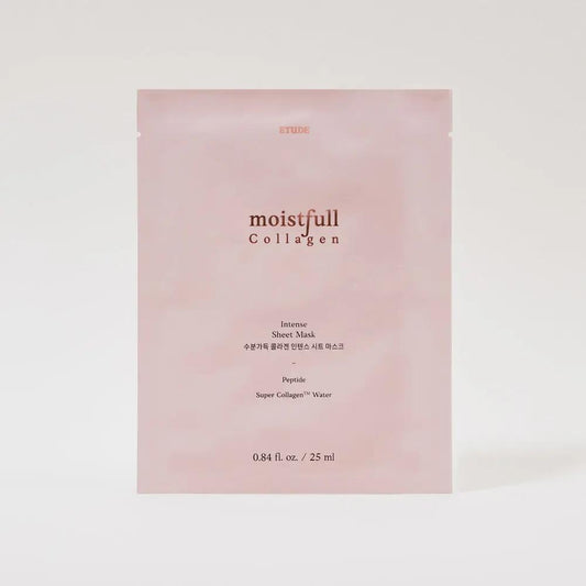 Etude House Moistfull Collagen Intense Sheet Mask packaging — Korean skincare face mask for deep hydration