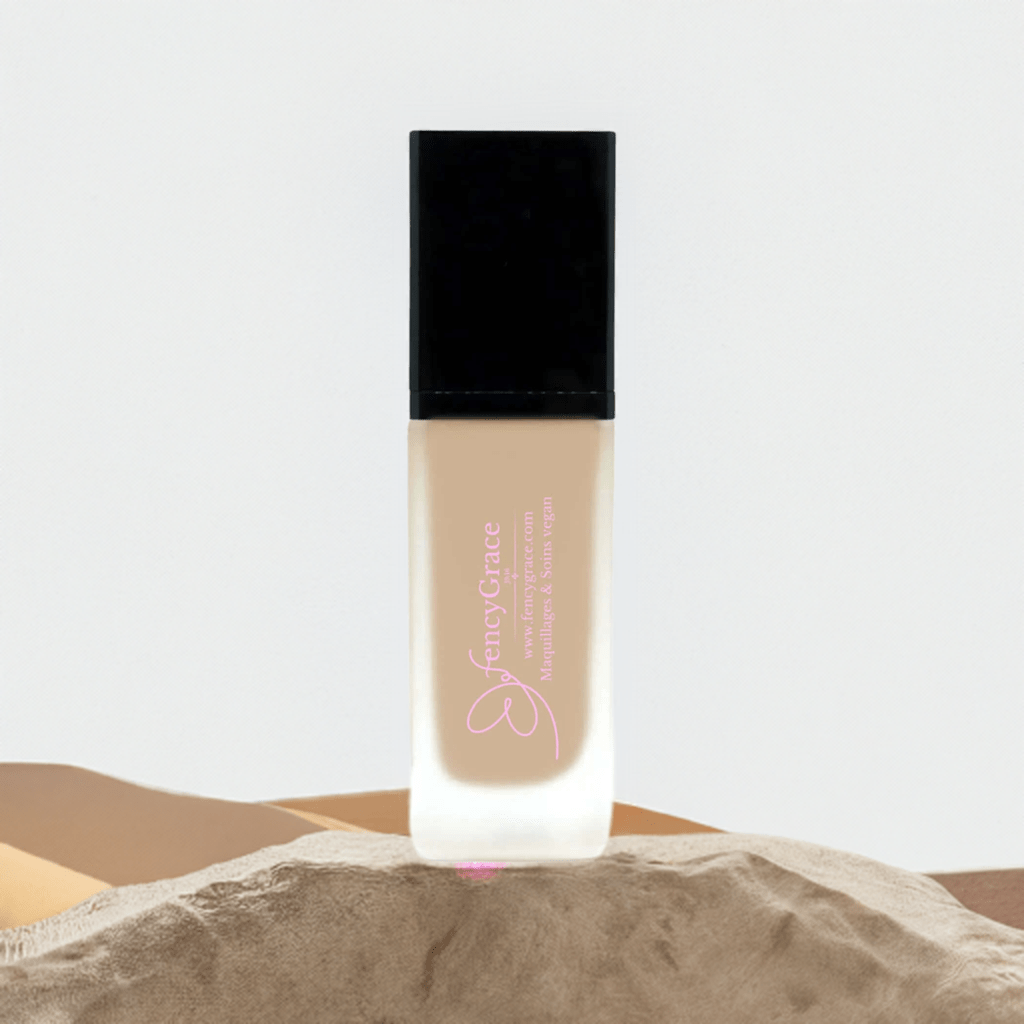 Fond de teint vegan hydratant FencyGrace - Zoé 120 - couvrance naturelle -  fini lumineux - longue tenue Fond de teint vegan hydratant FencyGrace - Zoé 120 - couvrance naturelle -  fini lumineux - longue tenue