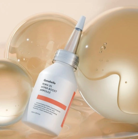 Clean white box packaging of the Genabelle PDRN 3 Boost Ampoule with Korean text and product details.