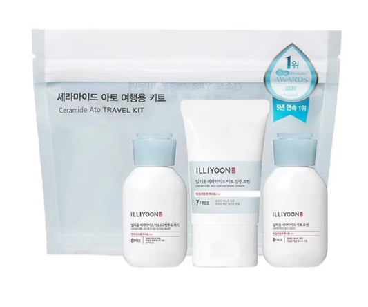 Illiyoon Ceramide Ato Travel Kit front packaging