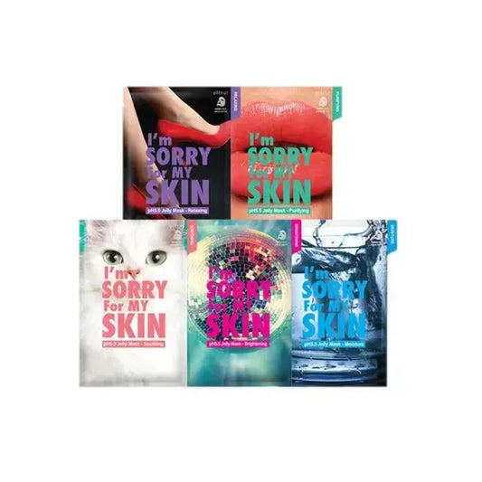 I'm Sorry For My Skin pH 5.5 Jelly Mask packaging – soothing K-beauty sheet mask for sensitive skin