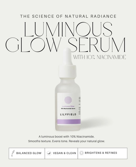 Lifestyle shot featuring Lilyfield Trio advanced calming serums in use