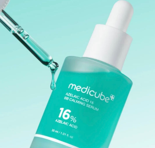Medicube Azelaic Acid 16 BB Soothing Serum 30ml bottle – high-strength calming serum for redness and uneven skin tone