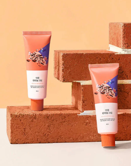 Round Lab Soybean Panthenol Cream 80ml - Front of the tube showcasing the minimalist packaging.