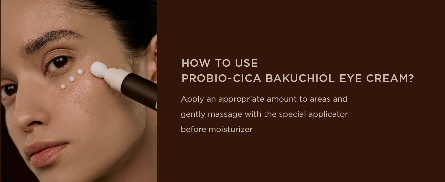 Applying Skin1004 Centella Madagascar Eye Cream under the eye area Applying Skin1004 Centella Madagascar Eye Cream under the eye area