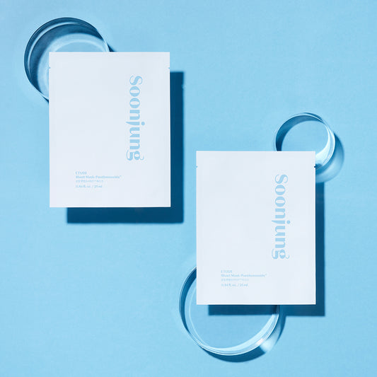 Soon Jung Panthensoside sheet mask packaging with 100% bamboo sheet
