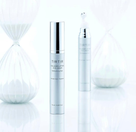 TIRTIR Collagen Lifting Eye Cream in its sleek box, showcasing the brand's premium packaging.