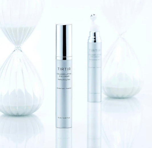 TIRTIR Collagen Lifting Eye Cream in its sleek box, showcasing the brand's premium packaging.