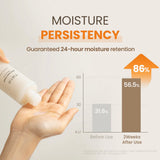 Close-up texture of TIRTIR toner showing its milky and hydrating formula Close-up texture of TIRTIR toner showing its milky and hydrating formula