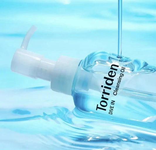 Torriden DIVE IN Cleansing Oil 200ml bottle with pump dispenser – lightweight Korean oil cleanser for makeup and sunscreen removal