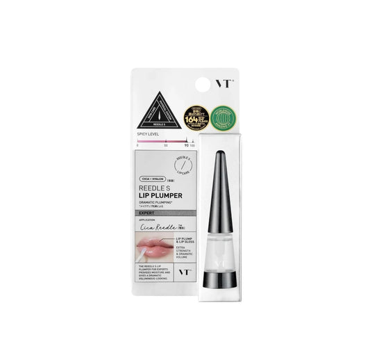 The VT Reedle Shot Lip Plumper Expert box, showcasing the professional-grade lip plumper.