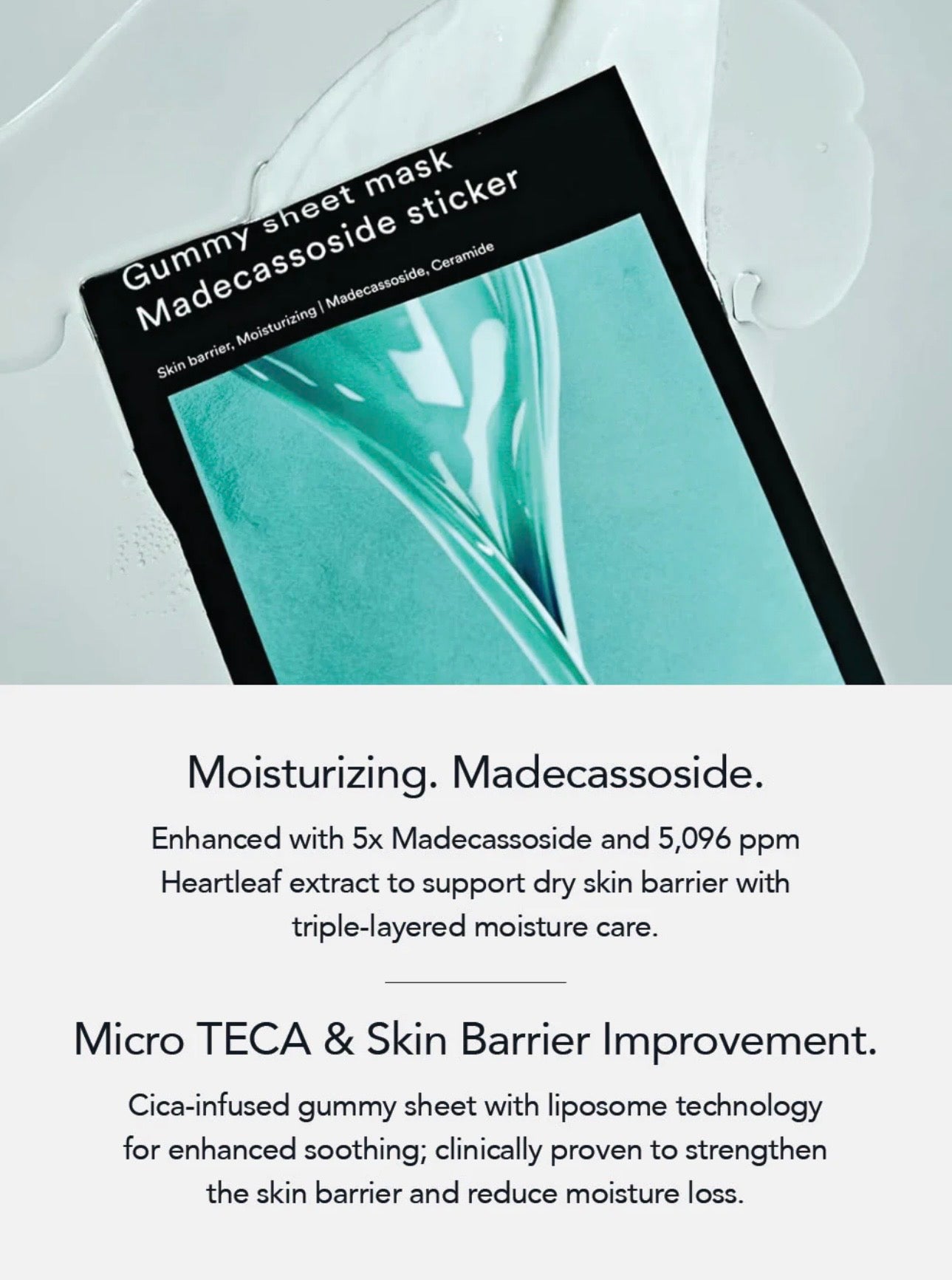 Abib Gummy Sheet Mask - Madecassoside Sticker (1ea)