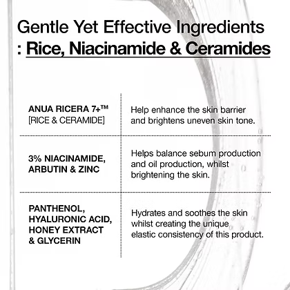 ANUA Rice Ceramide 7 Hydrating Barrier Serum (50ml)