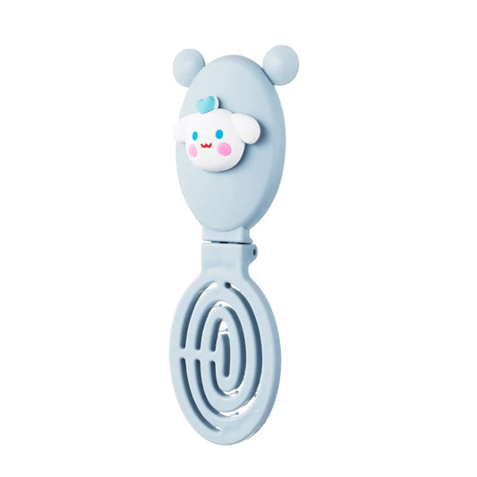 Cute Cartoon Portable Folding Comb w Mirror (2 in 1)