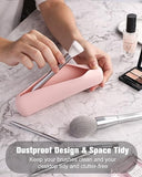 Travel Make Up Brush Holder Silicon (Pink x 1pc) *with minimum purchase of $250 & above (nett purchase exclude tax.)