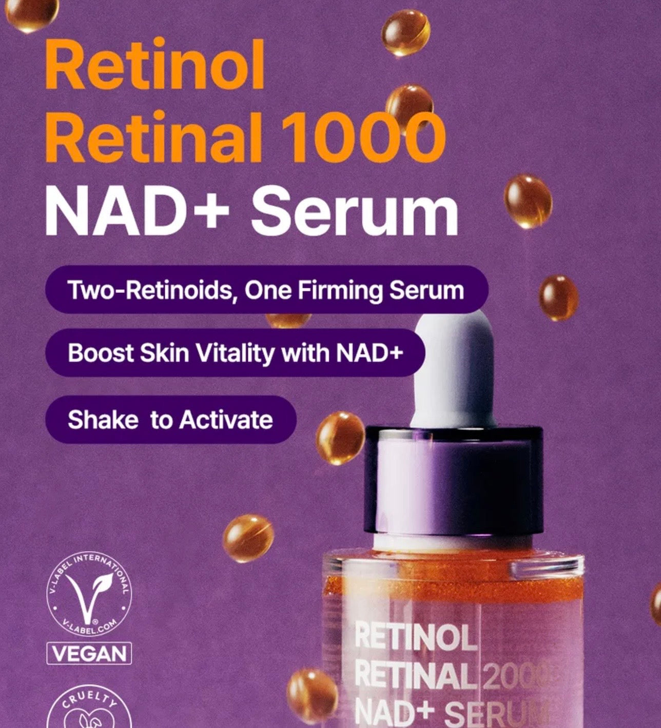 PURITO Retinol Retinal 2000 NAD+ Serum 30ml