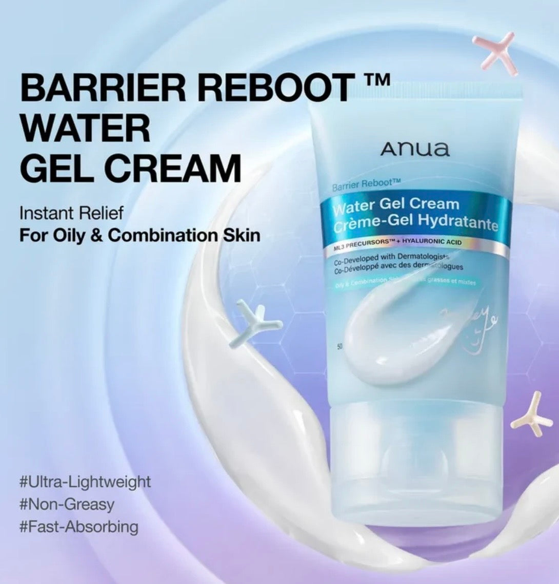 ANUA Barrier Reboot Water Gel Cream Kpop Demon Hunters Collaboration 50ml
